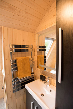 Shower Room at The Owlery Self Catering Chalet Salen Ardnamurchan Scotland